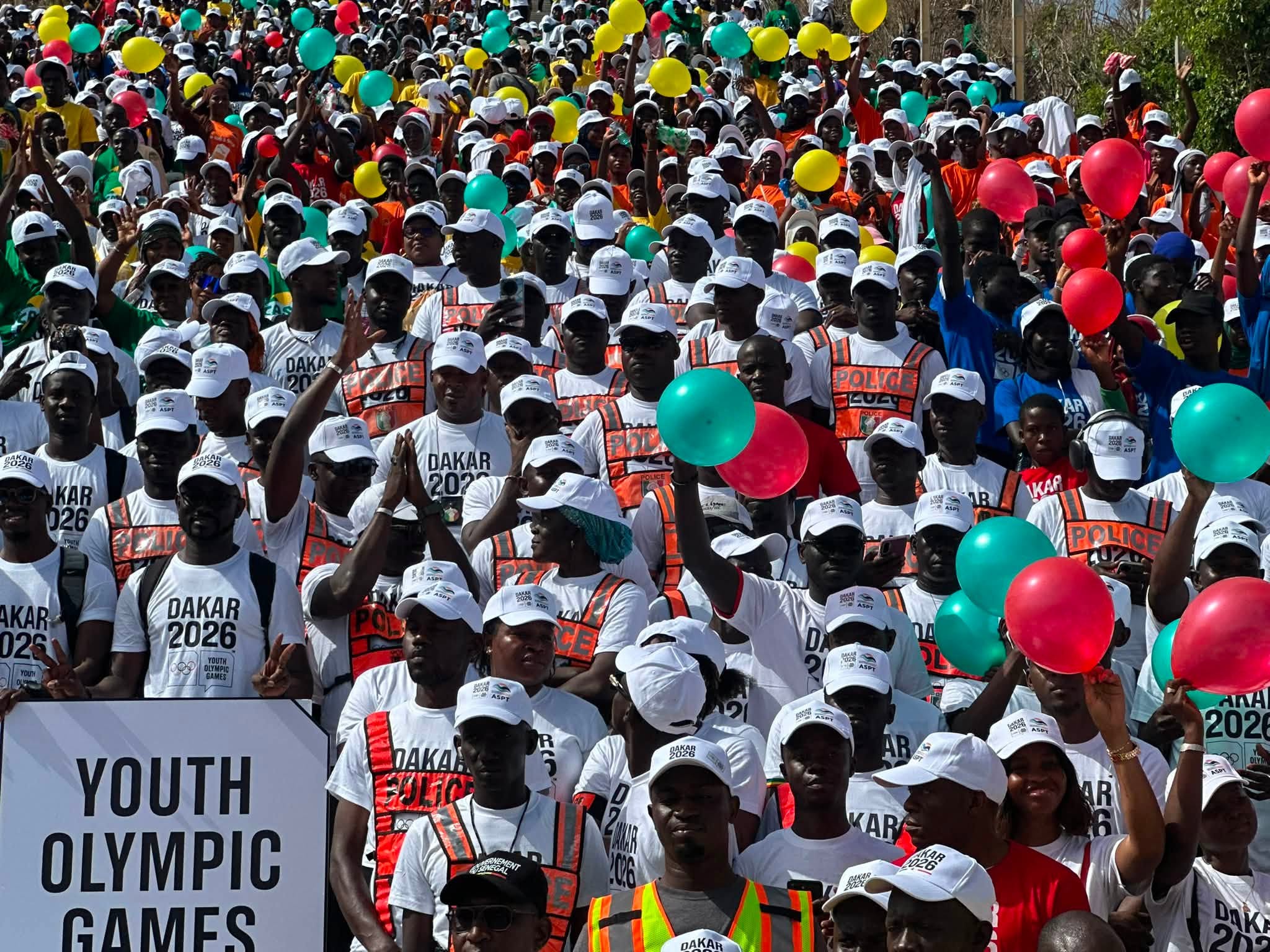 Dakar 2026 : La Police nationale sécurise et participe à la randonnée citoyenne des JOJ
