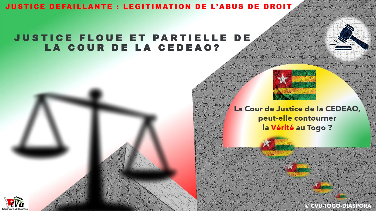 Togo : le RCDTI et le CVU-Togo Diaspora demandent la révision d'un arrêt de la Cour de justice de la CEDEAO