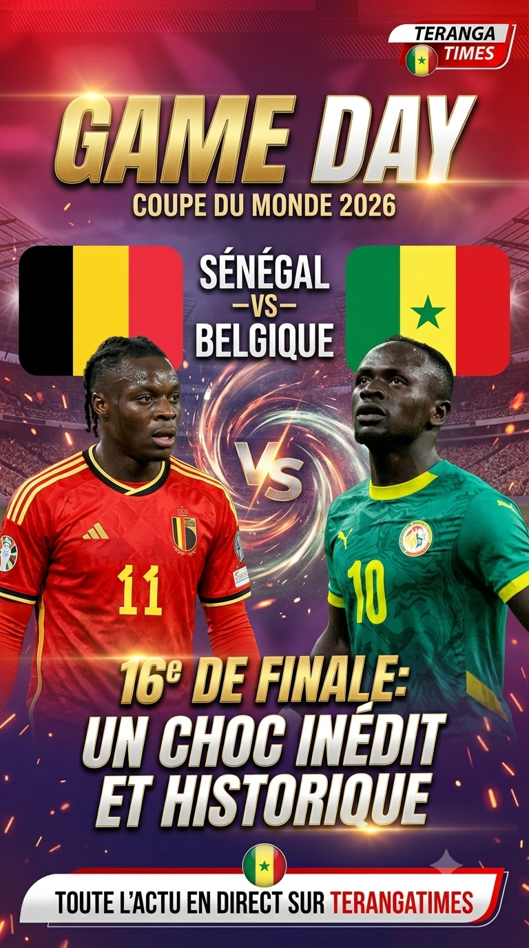 Mondial 2026 : le Sénégal défie la Belgique en 16es de finale ce mercredi à Seattle