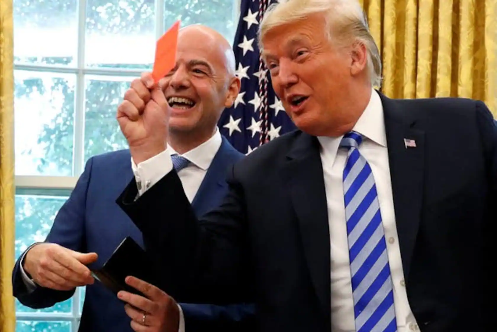 Trump aurait contacté Gianni Infantino avant la décision controversée de la FIFA sur la suspension du carton rouge de Folarin Balogun
