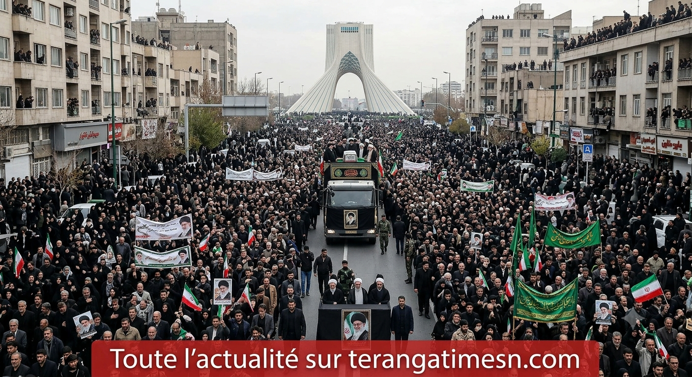Funérailles de l'ayatollah Ali Khamenei: Des foules immenses descendent dans les rues de Téhéran