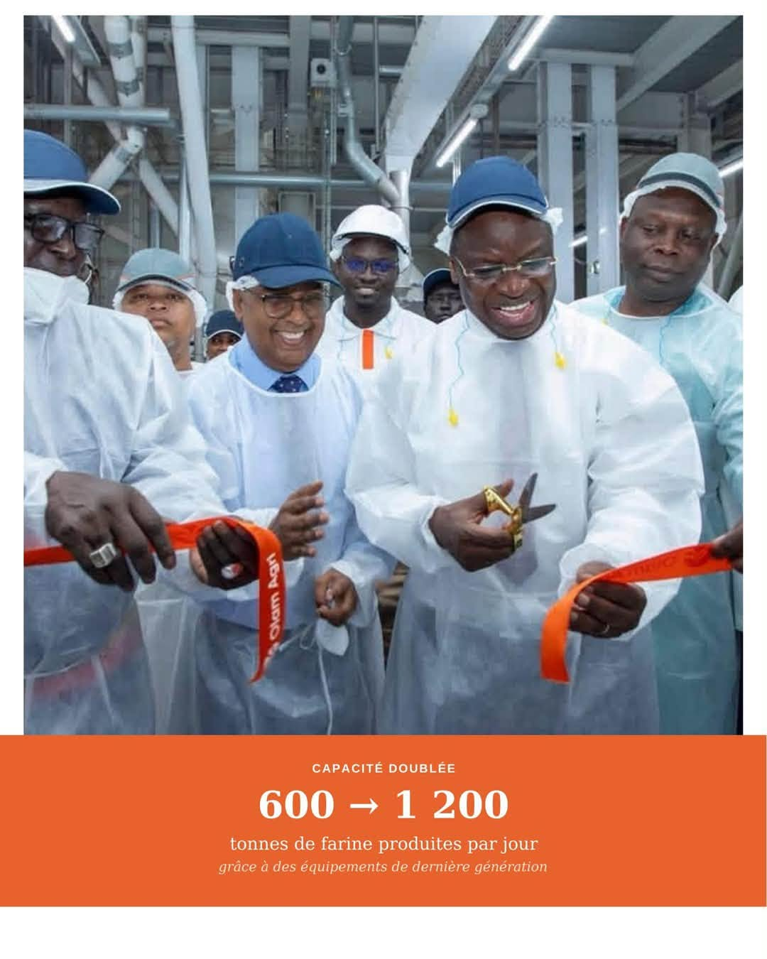 Diamniadio : Le ministre Serigne Guèye Diop inaugure l'extension de la minoterie d'OLAM Agri Sénégal pour doubler la production de farine