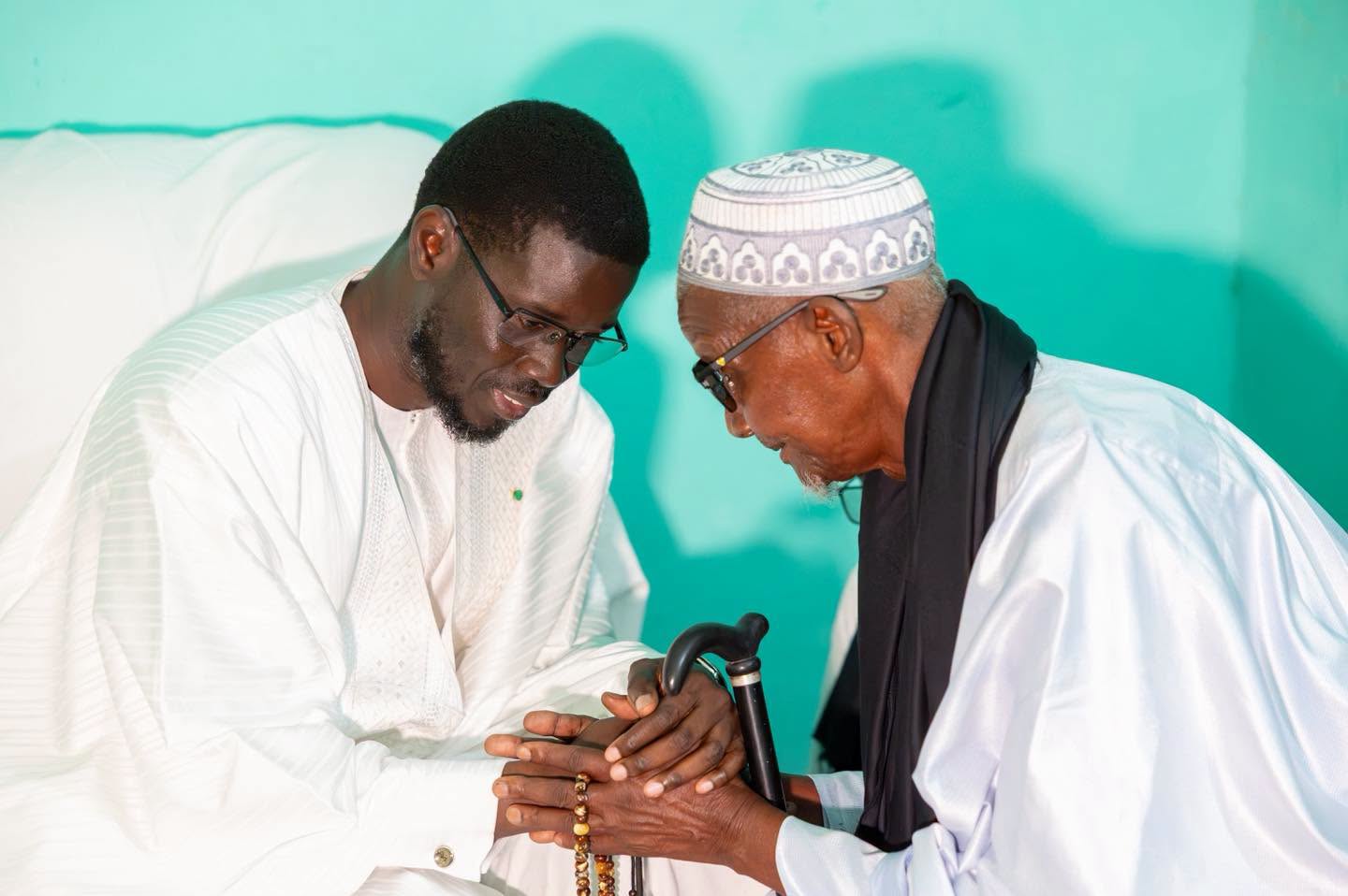 Louga: Le Président Bassirou Diomaye Faye présente ses condoléances à Guet Ardo après le décès du Khalife El Hadji Mouhamadou Aïssata Ba