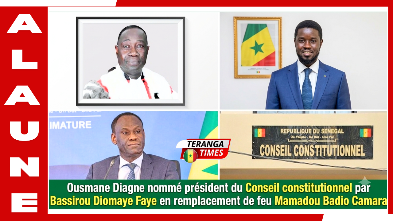 Bassirou Diomaye Faye a nommé Ousmane Diagne président du Conseil constitutionnel en remplacement de Mamadou Badio Camara, décédé