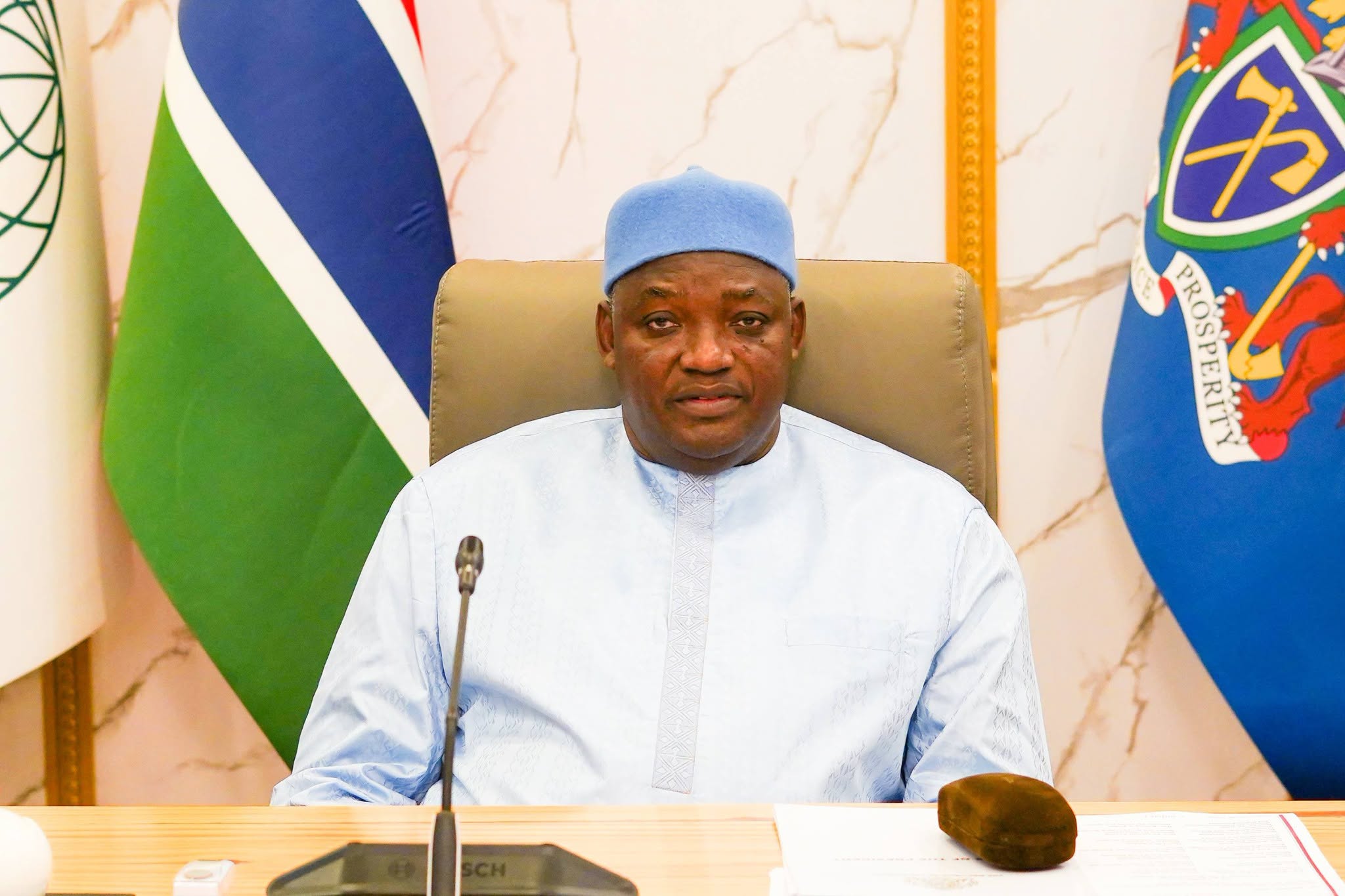 Gambie: Le président Adama Barrow préside un conseil des ministres stratégique pour le développement national