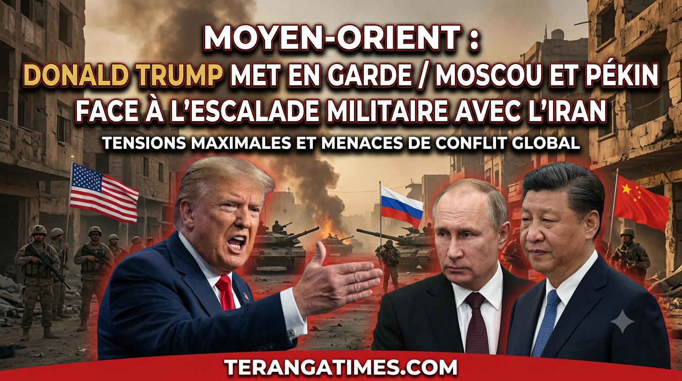 Moyen-Orient: Donald Trump met en garde Moscou et Pékin face à l'escalade militaire avec l'Iran