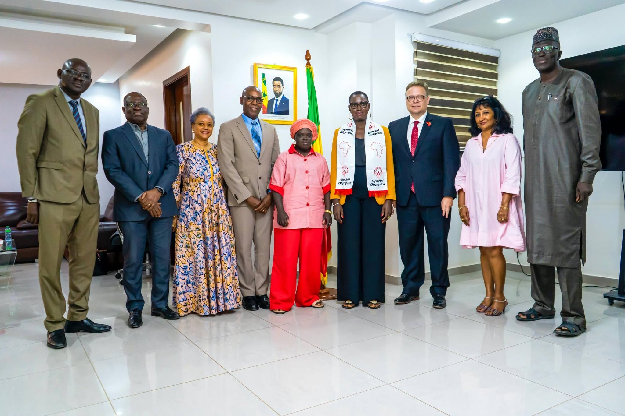 Inclusion par le sport: Djiréye Clotilde Coly reçoit une délégation de Special Olympics au ministère de la Jeunesse et des Sports