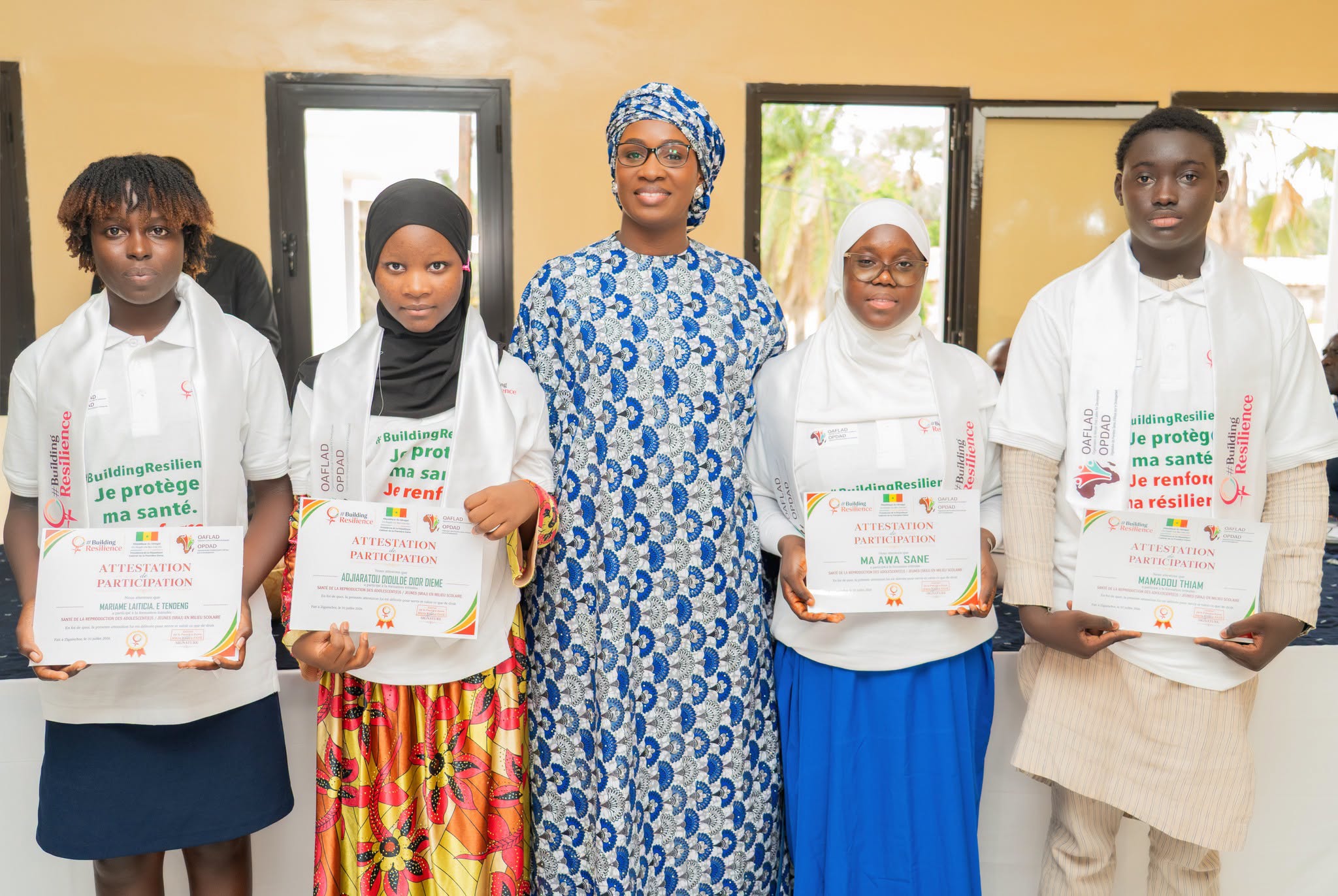 Ziguinchor / Santé et Éducation : Marie Khone Faye préside la remise d'attestations pour la protection de la jeunesse
