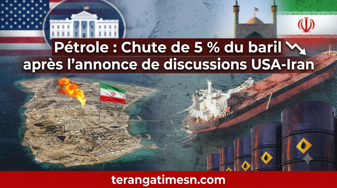 Pétrole : Chute de 5 % du baril après l'annonce de discussions USA-Iran