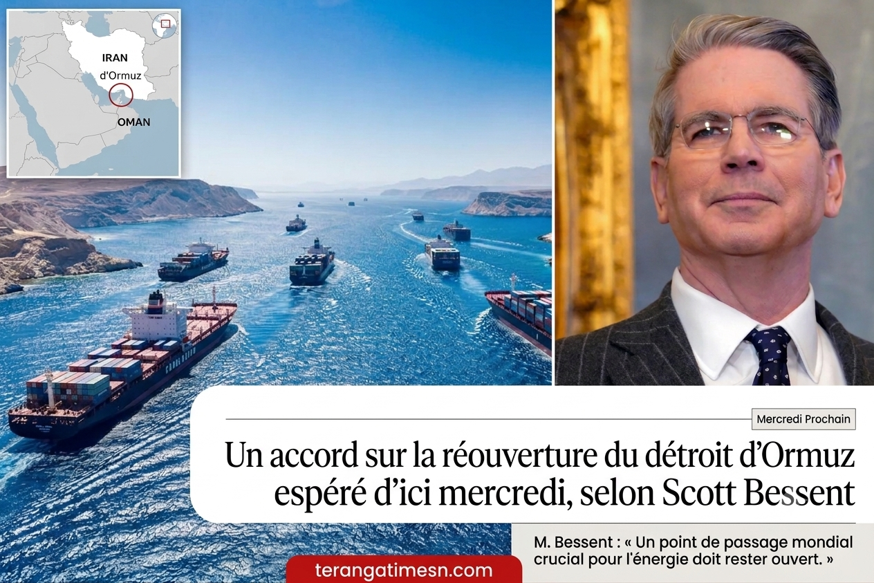 Énergie et diplomatie: Un accord sur la réouverture du détroit d’Ormuz espéré d'ici mercredi, selon Scott Bessent