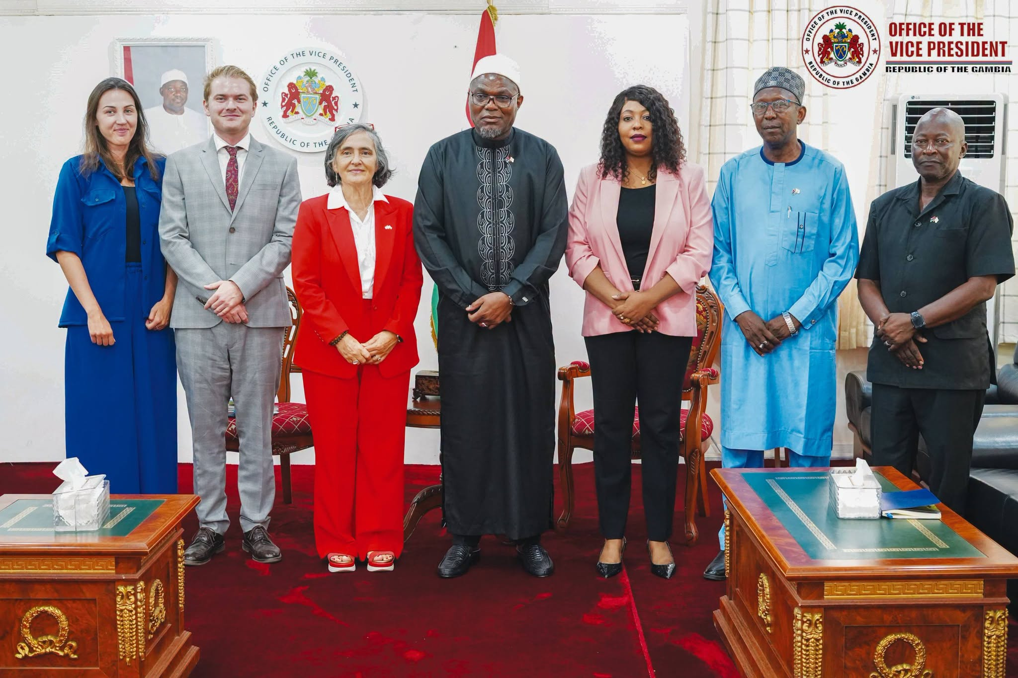 Partenariat UE-Gambie : La représentante de l'Union européenne reçue par le Vice-Président Mohammed B.S. Jallow