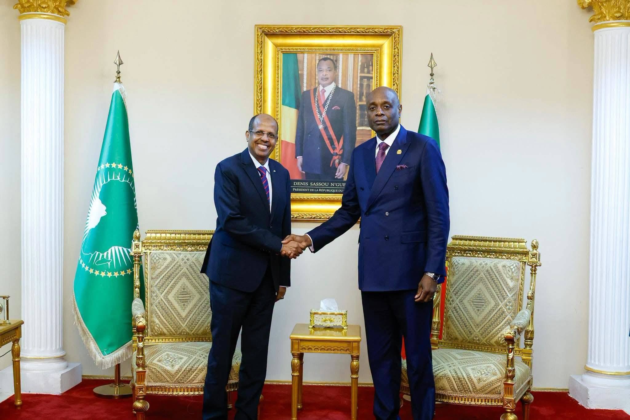 Indépendance du Congo: le Président de la Commission de l'Union africaine en visite à Brazzaville