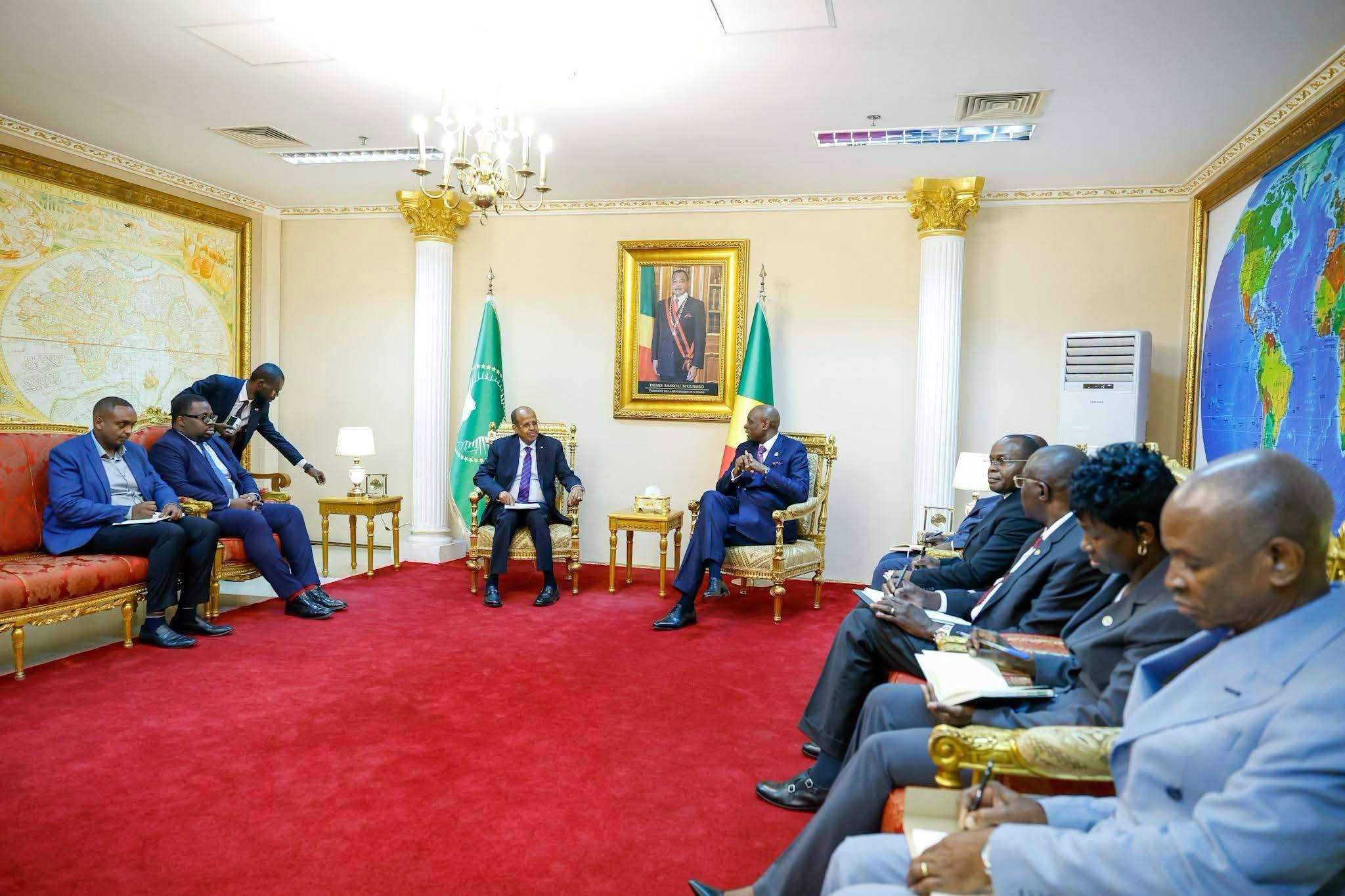 Indépendance du Congo: le Président de la Commission de l'Union africaine en visite à Brazzaville