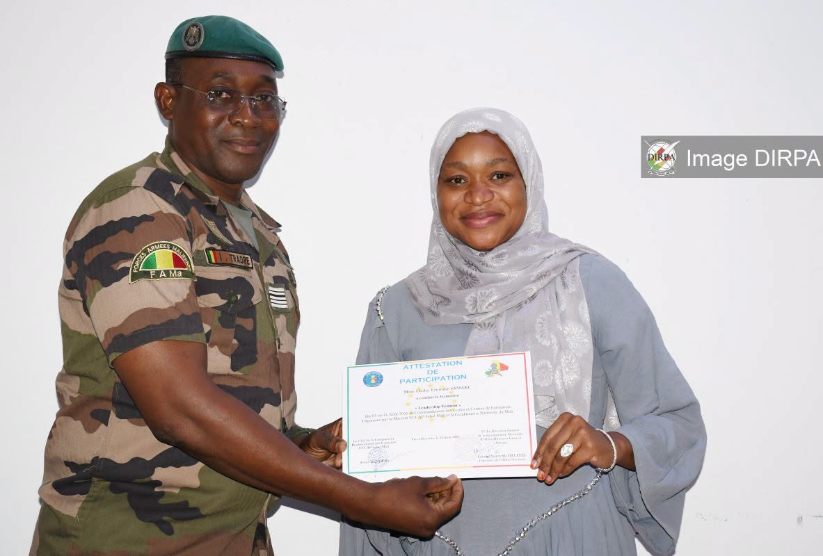Mali : Clôture à Faladiè d'une formation sur le leadership féminin pour 20 femmes officiers des FDS