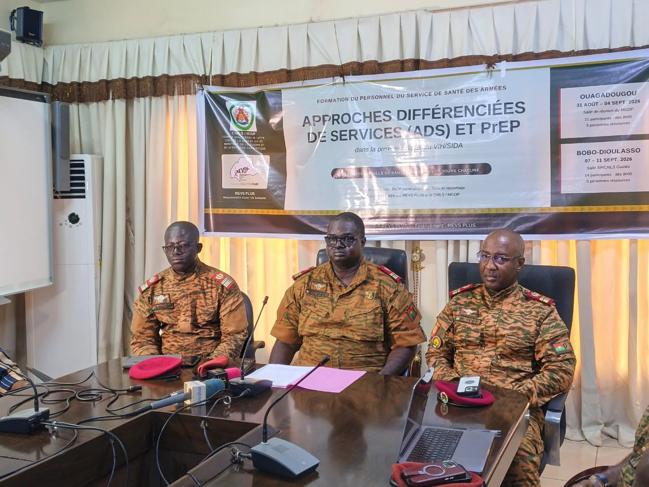 Burkina Faso: Les armées forment leur personnel de santé à la prévention et à la prise en charge du VIH/SIDA