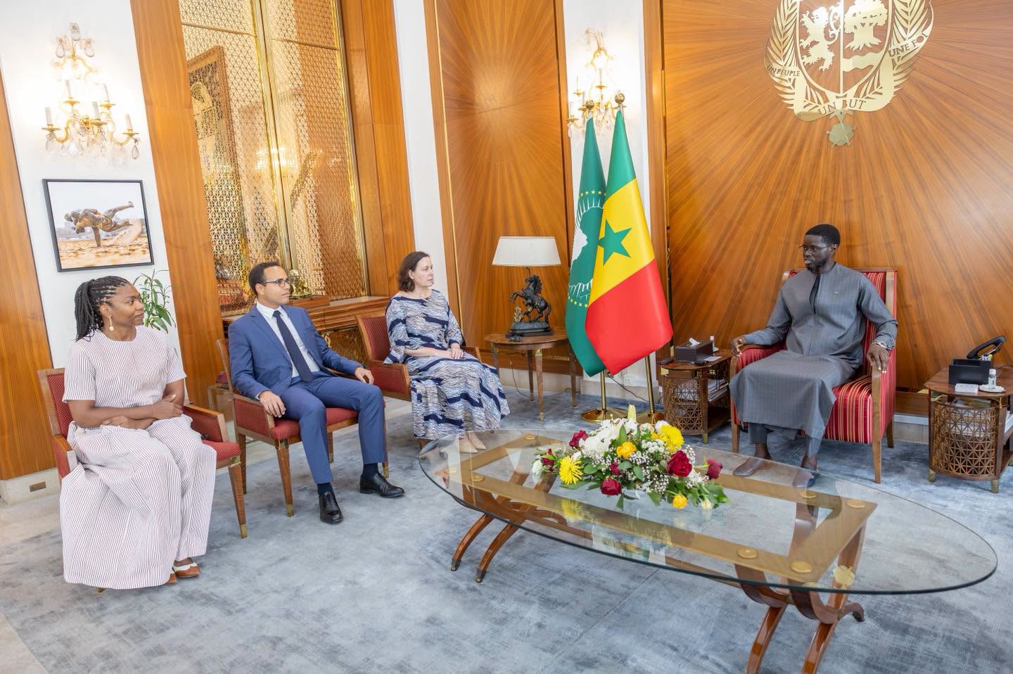 Sénégal-FMI: Bassirou Diomaye Faye reçoit la délégation du Fonds monétaire international au Palais