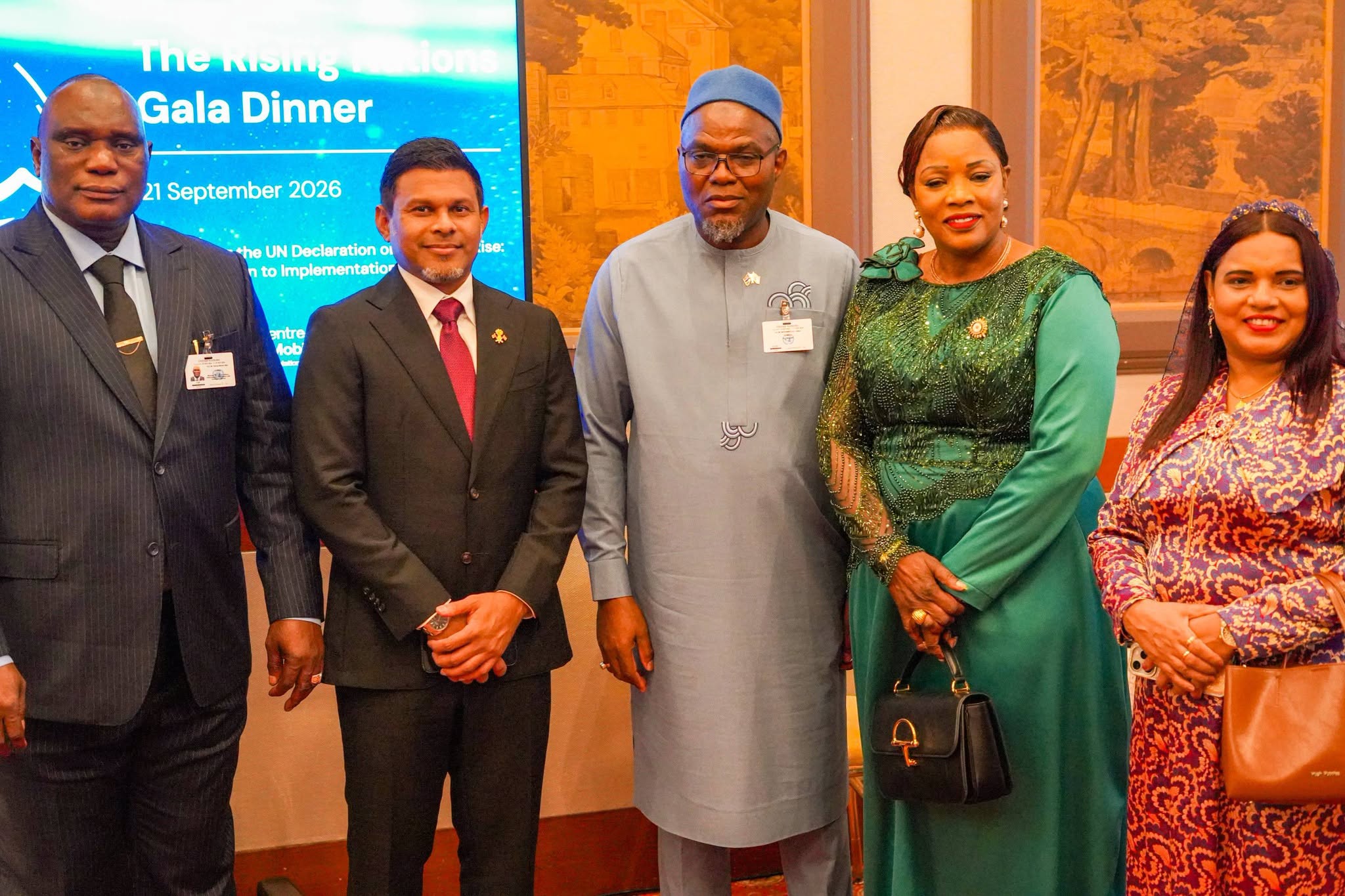 Climat et diplomatie environnementale : Le Vice-Président gambien Mohammed B.S. Jallow prend part au gala des Nations Émergentes à New York