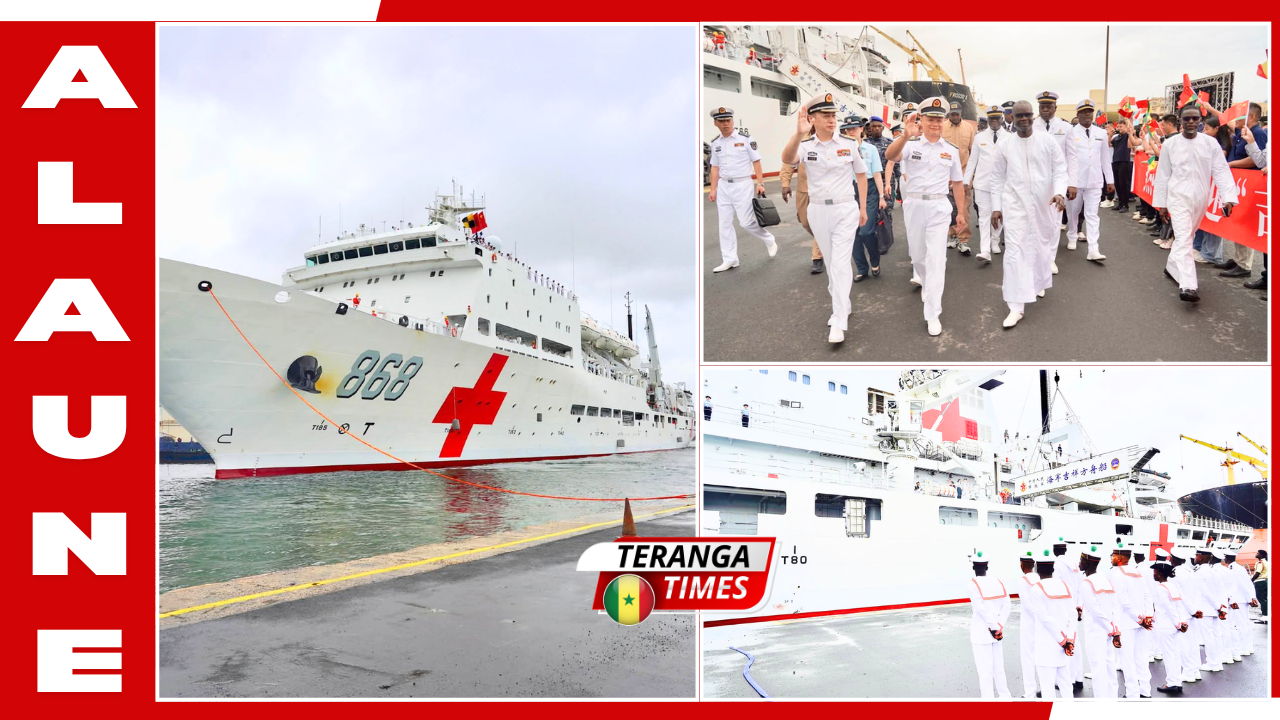 Coopération militaire et humanitaire : Le navire-hôpital chinois « JI XIANG FANG ZHOU » fait escale au Port Autonome de Dakar