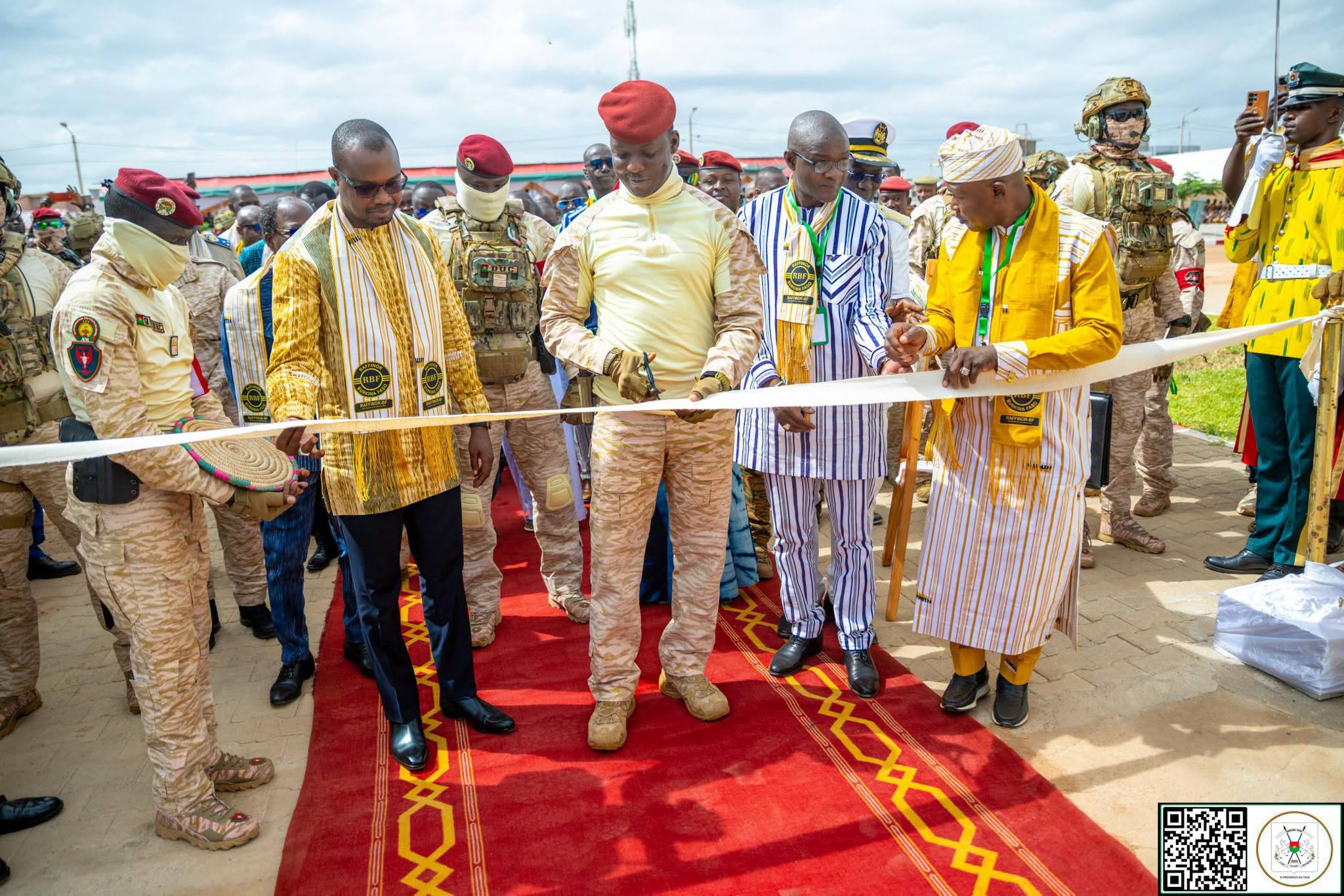 Burkina Faso : le Capitaine Ibrahim Traoré inaugure RAFFINOR-BF, la première raffinerie d'or du pays