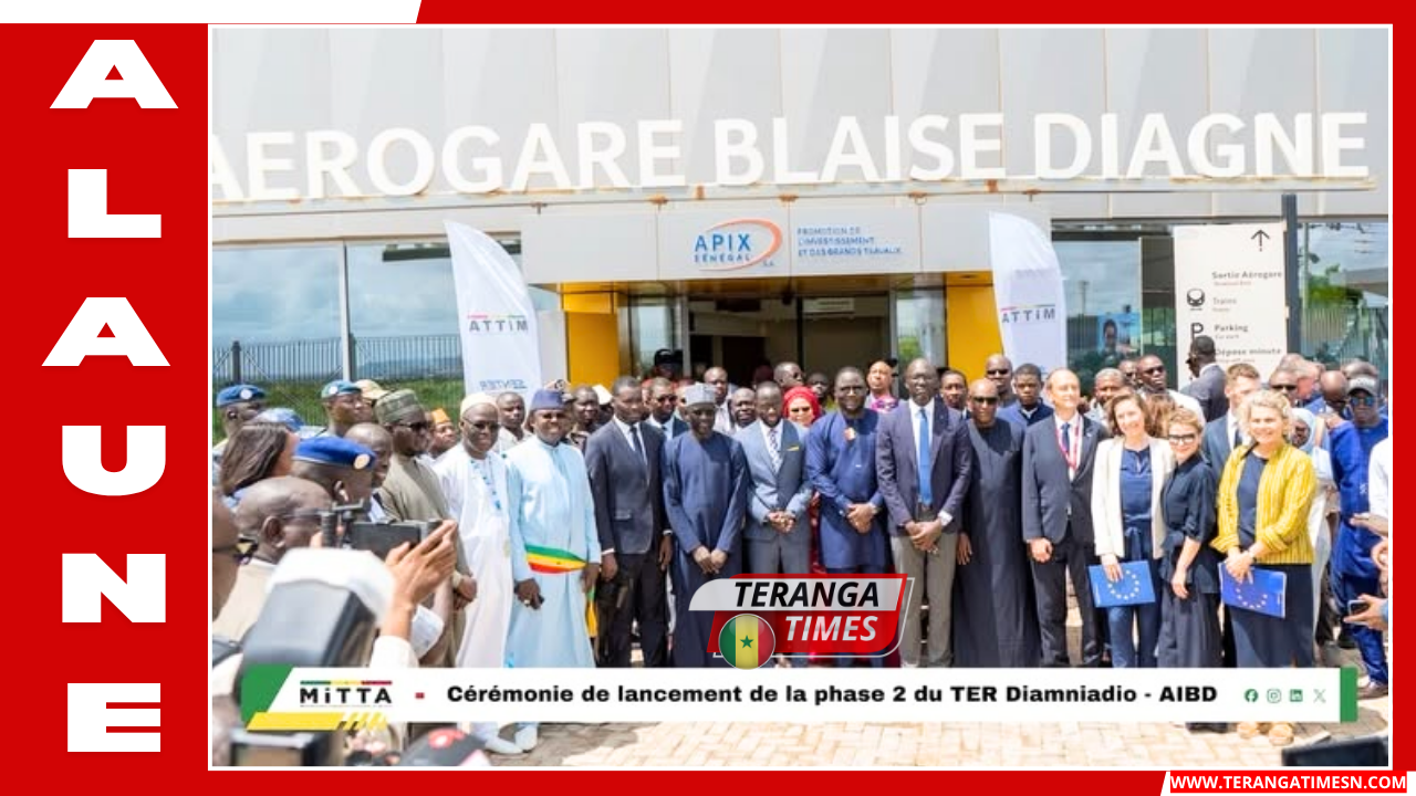 Infrastructures et transports urbains : Mise en service commerciale de la Phase 2 du TER reliant Diamniadio à l'AIBD