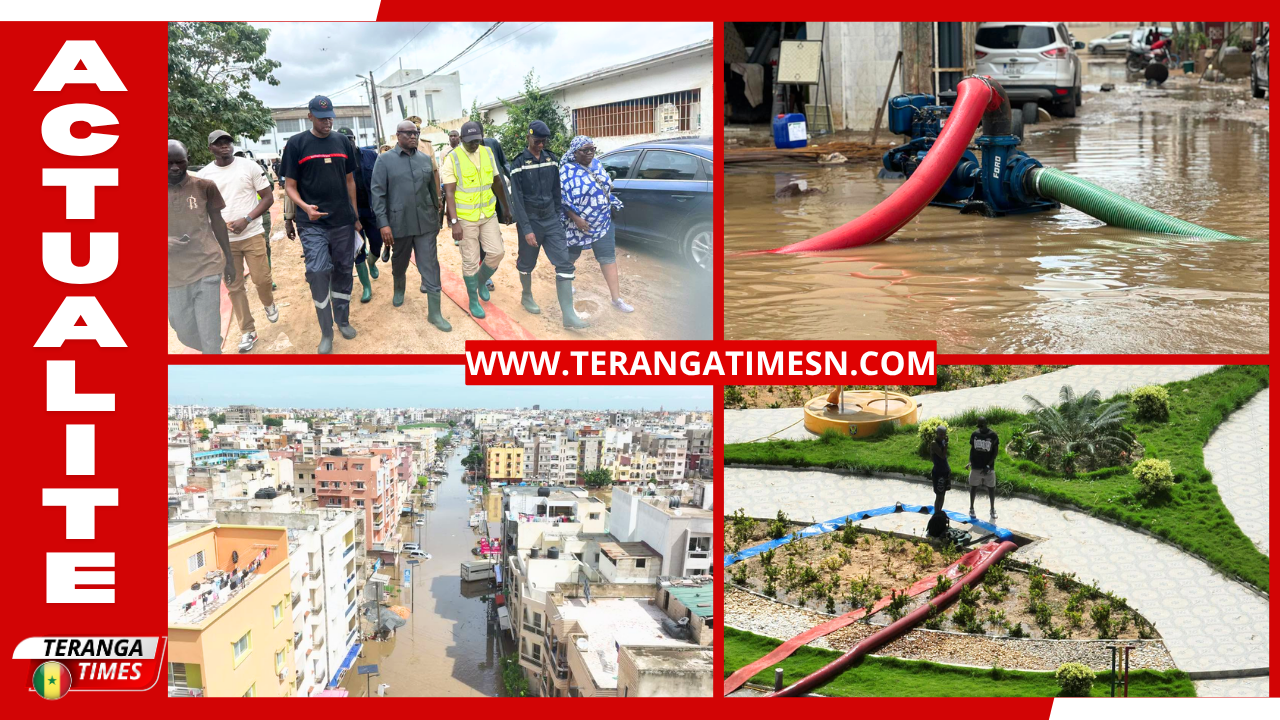 Inondations: l’État intensifie les opérations de pompage et de secours à Dakar