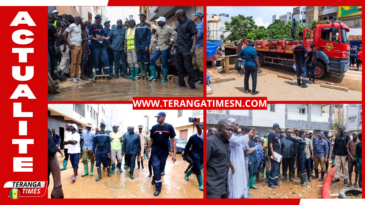 Fortes pluies à Dakar : le ministre de l’Intérieur Mouhamadou Makhtar Cissé se rend dans la Zone de Captage