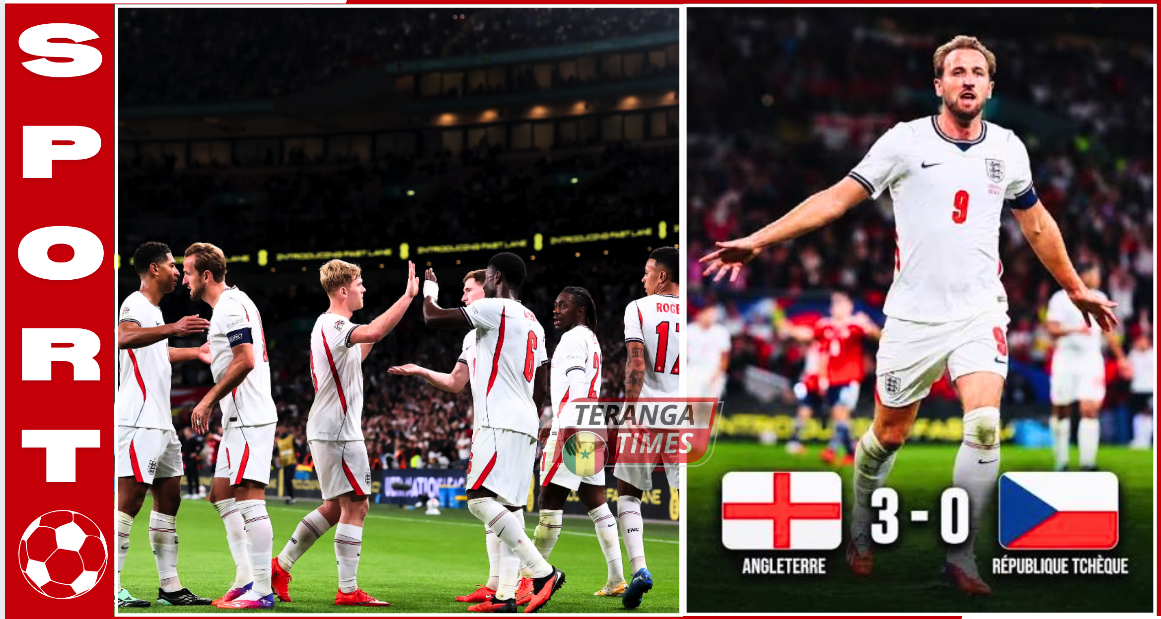 Angleterre–Tchéquie (3-0) : Kane égale le record de Shilton et atteint 91 buts