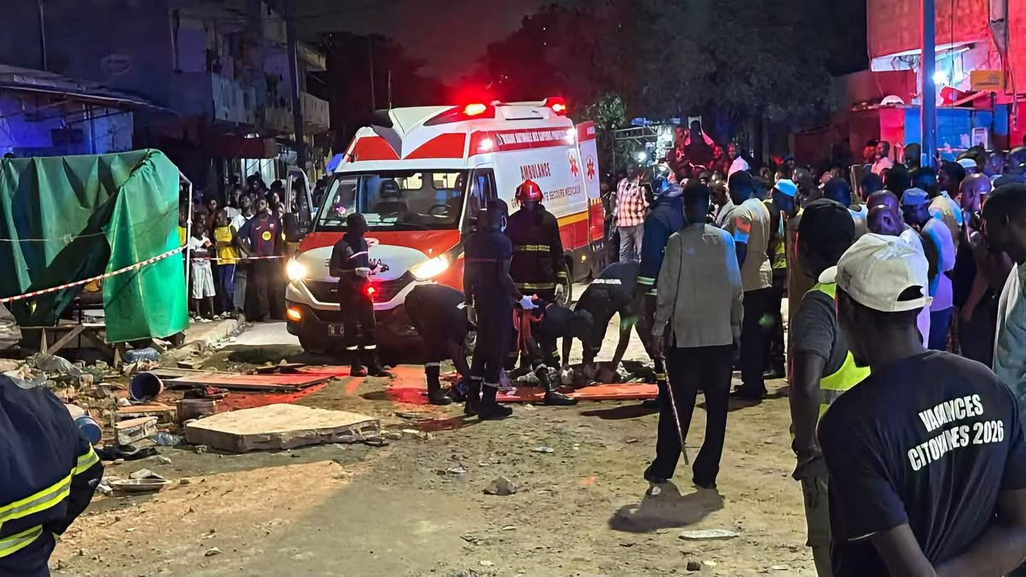 Drame à la Médina: Un effondrement fait un mort près du marché Tilène