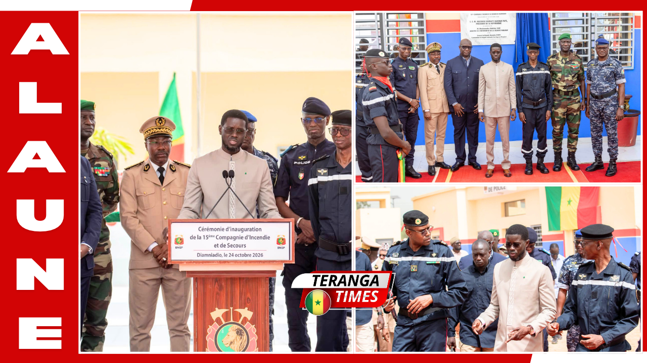 JOJ Dakar 2026: Bassirou Diomaye Faye inaugure la caserne des sapeurs-pompiers de Diamniadio