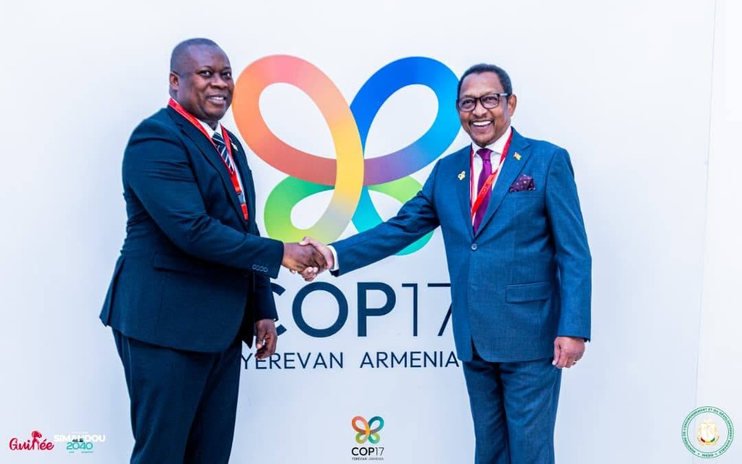 COP17 Biodiversité : La Guinée et la Guinée-Bissau signent un protocole d'accord à Erevan