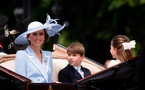 EN IMAGES - Kate Middleton et le prince William ont réuni leurs trois enfants ce samedi pour la parade de Trooping the Colour, lançant les festivités pour l'anniversaire officiel du roi.