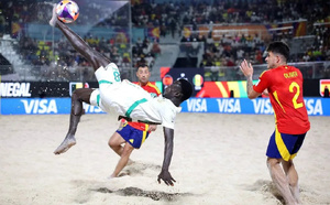Beach Soccer – Mondial 2025 : Le Sénégal surclasse l’Espagne 4-1 pour ses débuts