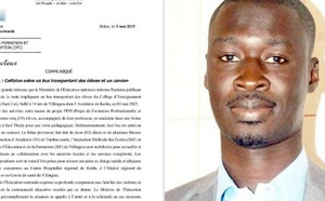Collision mortelle à Vélingara : deux élèves tués dans un grave accident entre un bus scolaire et un camion