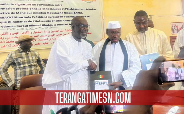 Touba : Le Ministère de l’Emploi et l’Institut Al Azhar scellent un partenariat historique pour la formation des jeunes