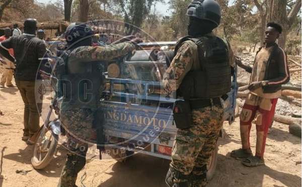 Kédougou : coup de balai de la Gendarmerie contre l'orpaillage clandestin et le trafic d'êtres humains