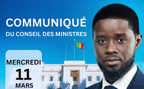 Sénégal: Conseil des Ministres du mercredi 11 mars 2026