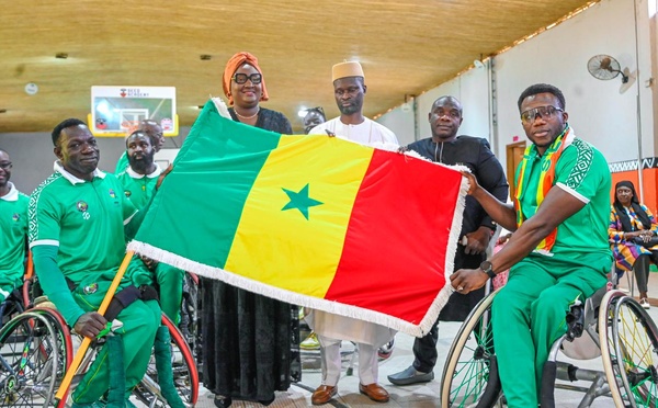 Basket fauteuil Sénégal : remise du drapeau aux Lions avant la CAN 2026 en Angola
