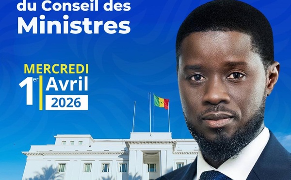 Communiqué du Conseil des ministres du mercredi 1er avril 2026