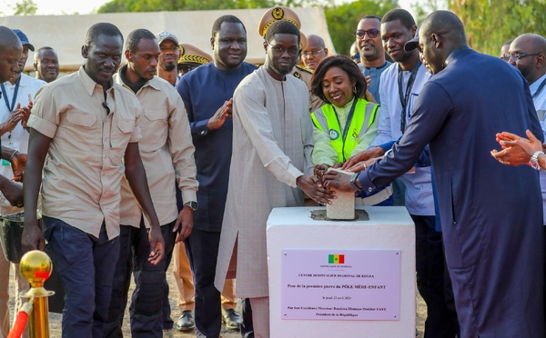 Kolda: Le Président Bassirou Diomaye Faye lance le Pôle mère-enfant et inaugure le SAMU interrégional