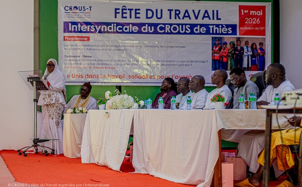 CROUS de Thiès: La Fête du Travail célébrée dans la cohésion et le dialogue social