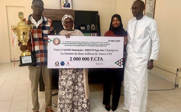 Éducation &amp; Excellence: Triomphe au Concours de la CEDEAO : Le Recteur de l’UCAD exprime sa fierté et félicite les lauréats de la FSJP