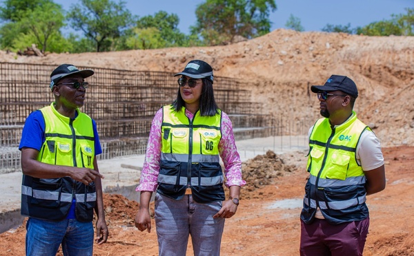 Gestion de l'eau: La Directrice générale de l'OLAC évalue l'état d'avancement des chantiers du PROMOREN sur le terrain