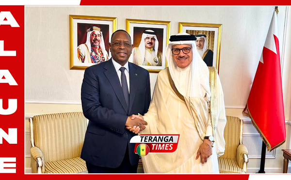 Diplomatie mondiale: Macky Sall reçu au Bahreïn par le ministre Alzayani pour sa campagne au Secrétariat général de l'ONU