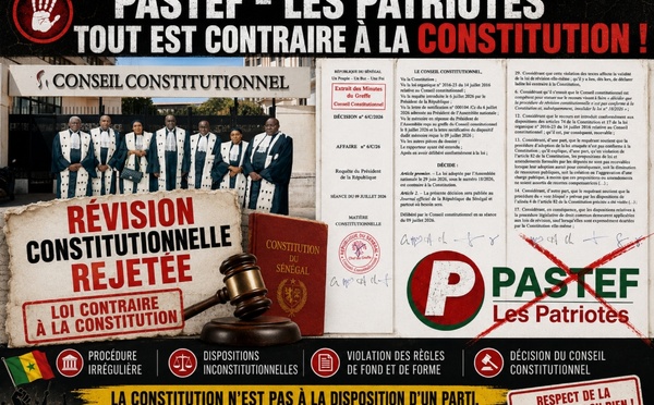 La Constitution triomphe des majorités: Une leçon de droit pour les institutions