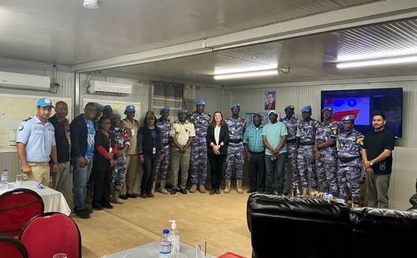 Goma : la Directrice de l’Appui à la Mission salue le professionnalisme du SENFPU3 au Camp Jambaar