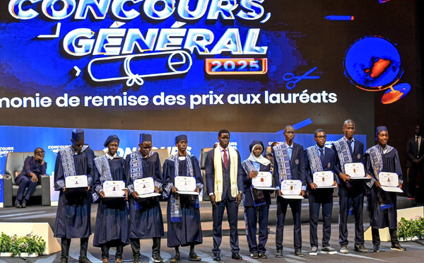 Concours général 2026 au Sénégal: le palmarès des 60 ans dévoilé, Ameth Babou du Prytanée militaire sacré meilleur élève