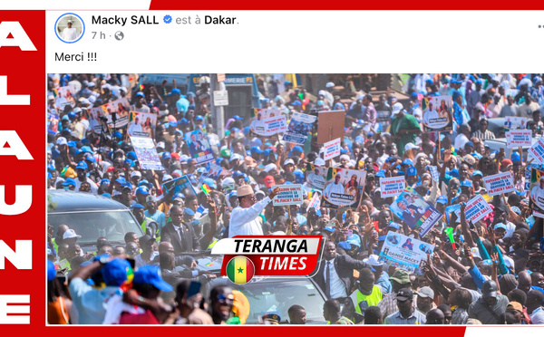 « Merci !!! » : Macky Sall exprime sa gratitude après l’accueil populaire exceptionnel à Dakar