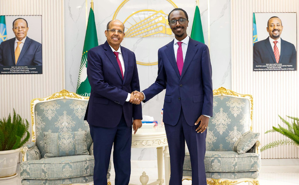 Diplomatie &amp; Climat: Le Président de la Commission de l'UA reçu à Addis-Abeba par le ministre éthiopien des Affaires étrangères