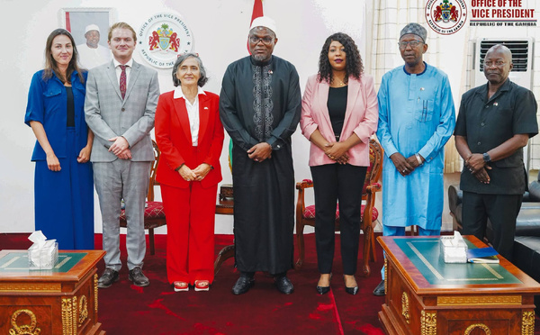 Partenariat UE-Gambie : La représentante de l'Union européenne reçue par le Vice-Président Mohammed B.S. Jallow