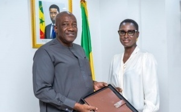 Préparatifs JOJ Dakar 2026: La ministre Djirèye Clotilde Coly en concertation avec le commissaire de l’UEMOA Mamadù Serifo Jaquite